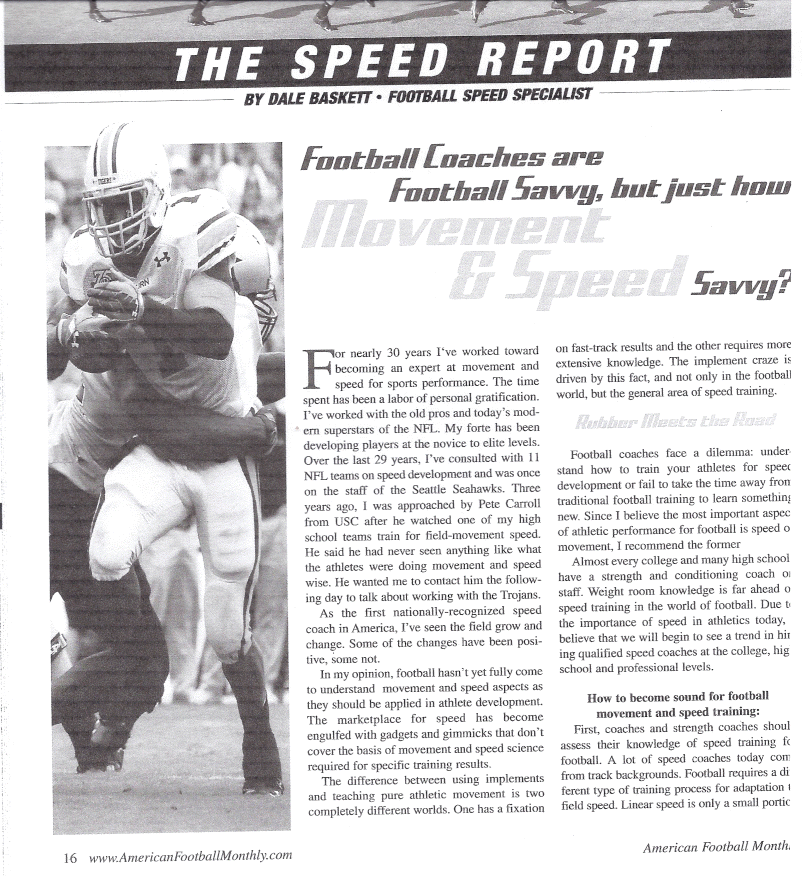 Linear Speed Training — American Coaching Academy